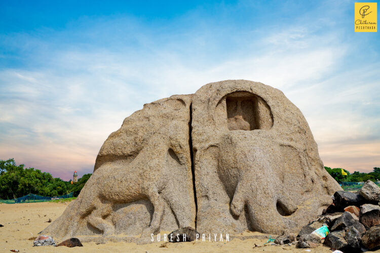 Small Tiger Cave, South of Shore temple, Mamallapuram