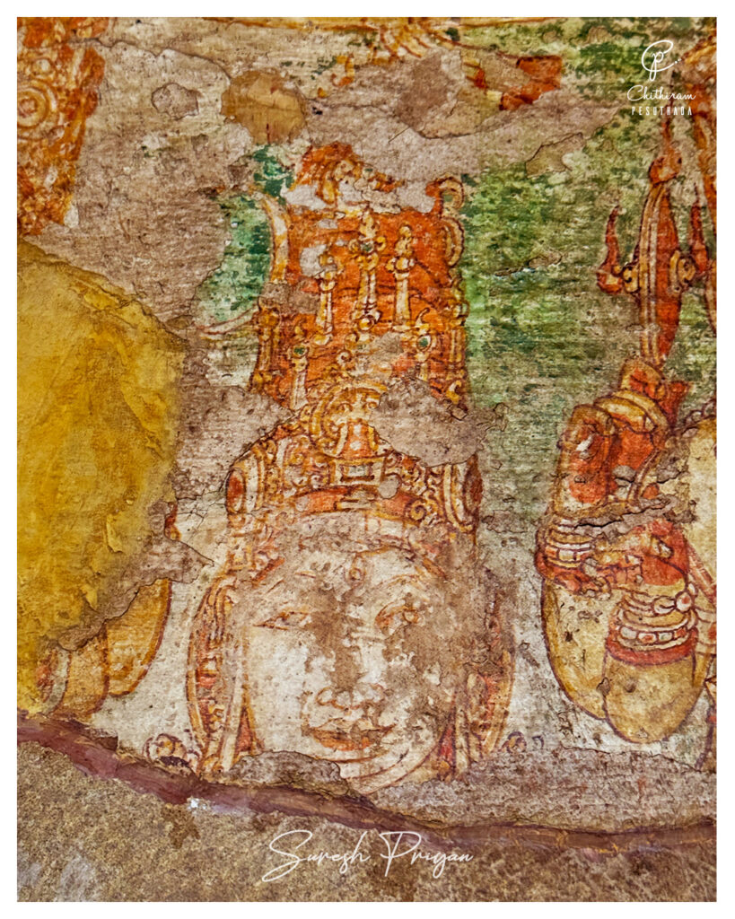 Pallava paintings, Kanchipuram murals, Kailasanatha temple paintings