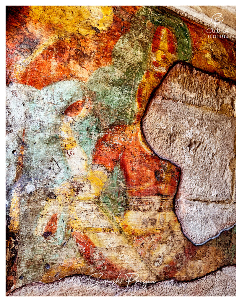 Pallava paintings, Kanchipuram murals, Kailasanatha temple paintings